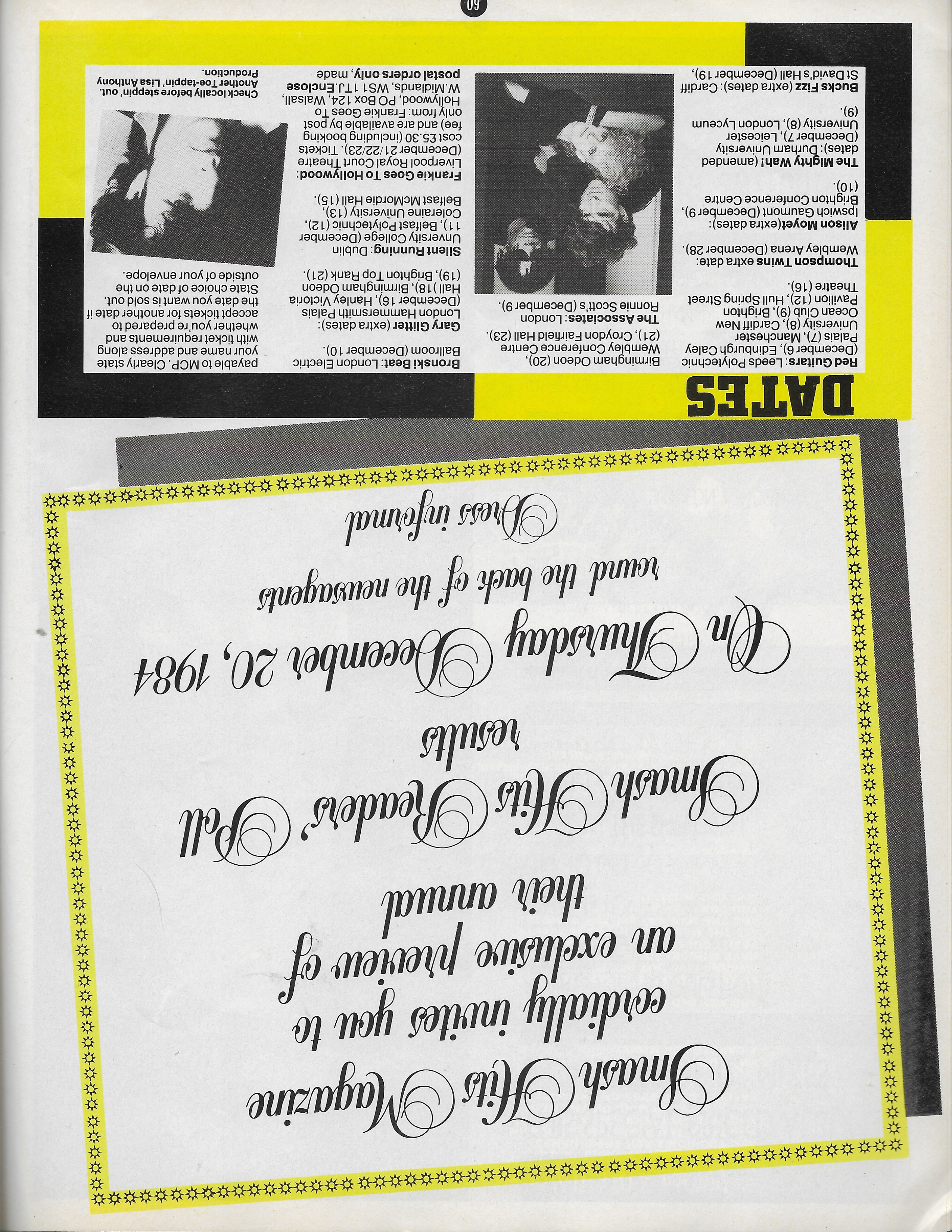 Smash hits, United Kingdom